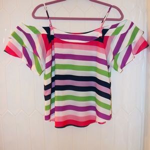 New York & Company colorful blouse